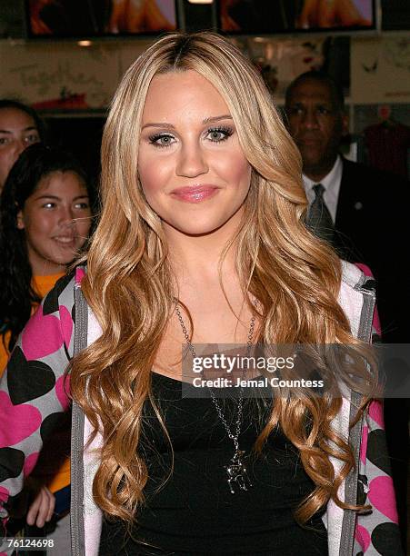Actress Amanda Bynes launches her clothing line "dear BY amanda bynes" with retailer Steve & Barry's on on August 16, 2007 in New york City