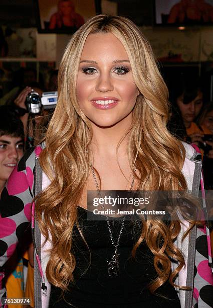 Actress Amanda Bynes launches her clothing line "dear BY amanda bynes" with retailer Steve & Barry's on on August 16, 2007 in New york City