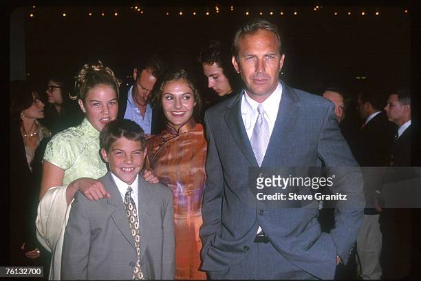 Kevin Costner & Children Joe, Annie, & Lily