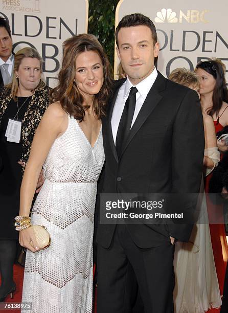 Ben Affleck, nominee Best Performance by an Actor in a Supporting Role in a Motion Picture for "Hollywoodland" and Jennifer Garner
