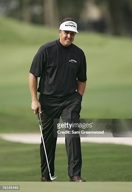 Phil Mickelson during the final round of THE PLAYERS Championship held on THE PLAYERS Stadium Course at TPC Sawgrass in Ponte Vedra Beach, Florida,...