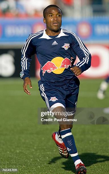 New York Red Bulls midfielder Dane Richards during the home match against the Toronto FC in Toronto, Ontario, Canada on June 6, 2007. New York won...