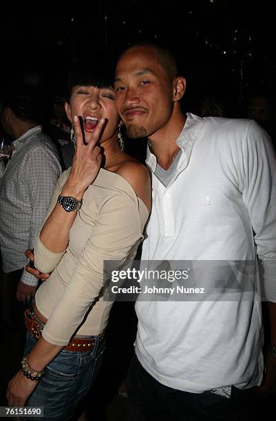 Guest and Dao-Yi attends Noah Tepperberg's birthday party at club Marquee on August 16, 2006 in New York City.