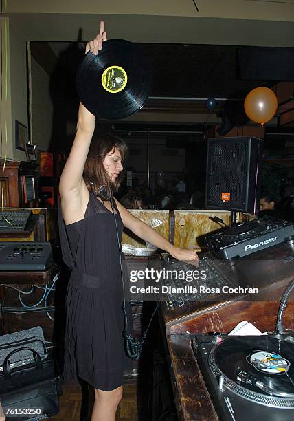 Asia Argento attends Caron Bernstein's birthday party August 16, 2007 at The Plumm in New York City.