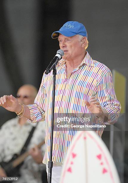 Beach Boy Mike Love performs on the "Good Morning America" Concert Series in Bryant Park in New York City.