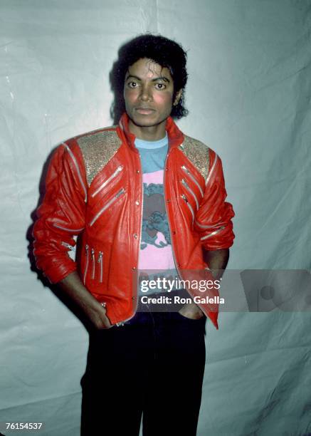 • Michael Jackson at the Dreamgirls after-party at Desilu Studios in Culver City, California on March 30, 1983. His album, Thriller hit number one...