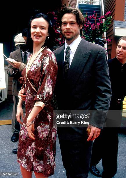 Juliette Lewis and Brad Pitt