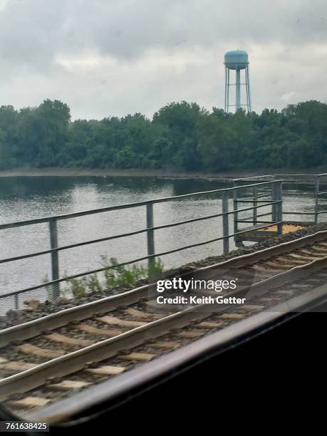 view from a window - trenton bridge stockfoto's en -beelden