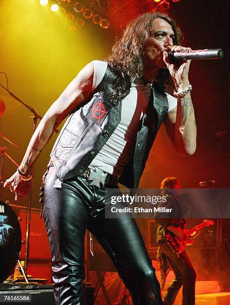Singer For Ratt Tell The World: The Very Best Of Ratt Photos and Premium High Res ...