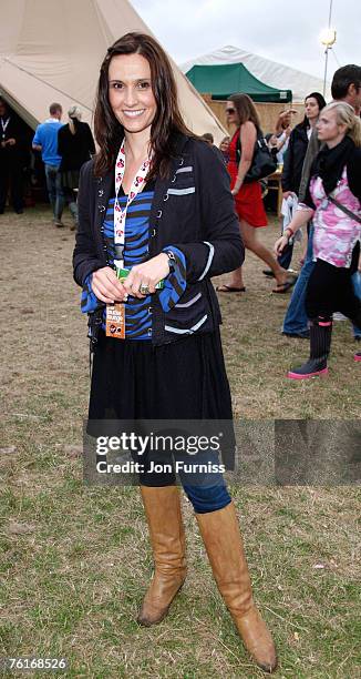 Jayne Middlemiss in the Virgin Mobile Louder Lounge at the V Festival on August 18, 2007 in Chelmsford, England.