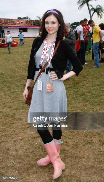 Sophie Ellis Bextor in the Virgin Mobile Louder Lounge at the V Festival on August 19, 2007 in Chelmsford, England.