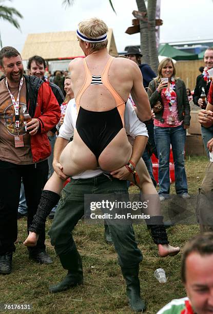 Atmosphere in the Virgin Mobile Louder Lounge at the V Festival on August 19, 2007 in Chelmsford, England.