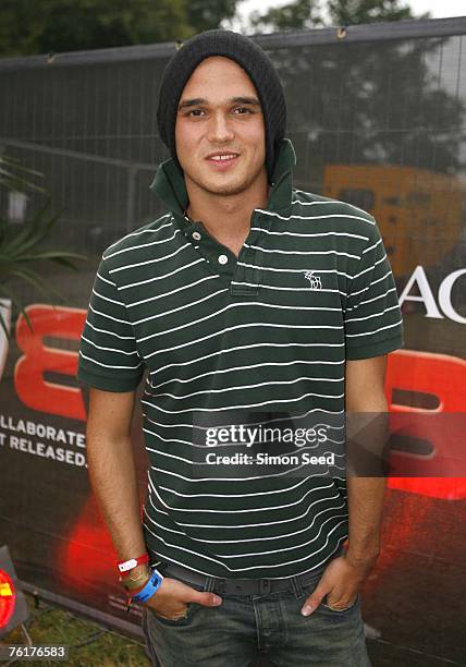 Gareth Gates attends the V - Festival day 2, Bacardi B Live backstage area in Hylands Park on August 19, 2007 in Chelmsford, United Kingdom