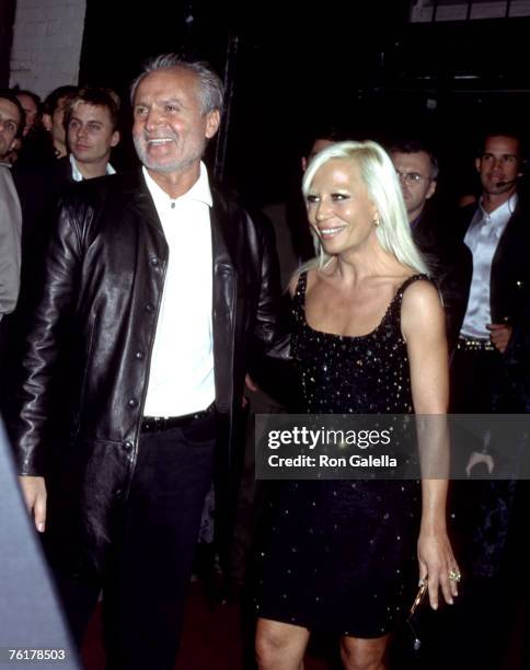 Gianni Versace and Donatella Versace