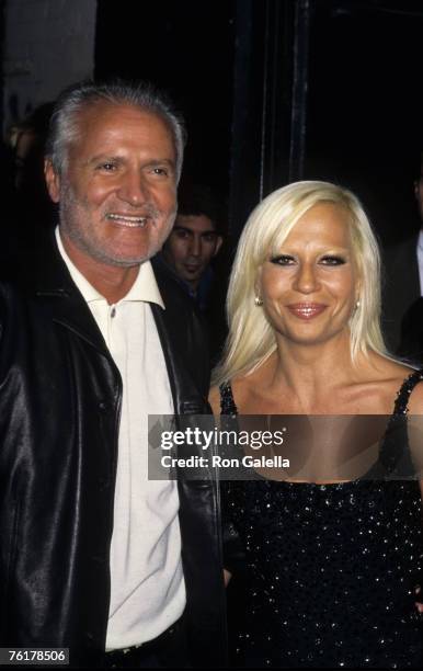 Gianni Versace and Donatella Versace