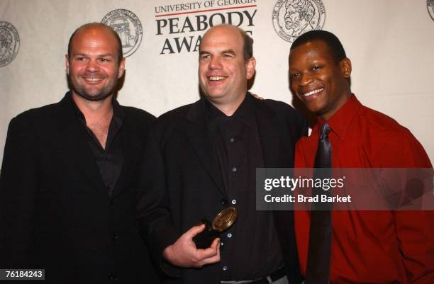 The Cast of the WIre: Chris Bower,Executive Producer David Simon and Larry Gillard Jr.