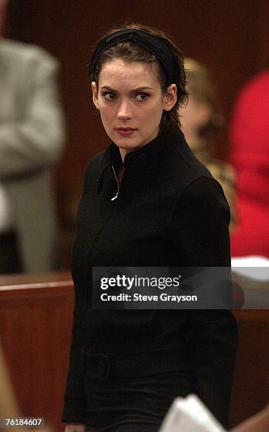 Winona Ryder Court Photos and Premium High Res Pictures Getty Images Winona Ryder Court Photos and Premium High Res Pictures Getty Images