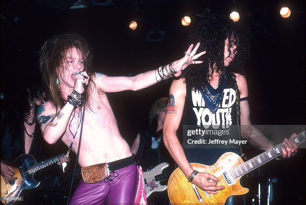 Axl Rose of Guns N' Roses in Concert - File Photos