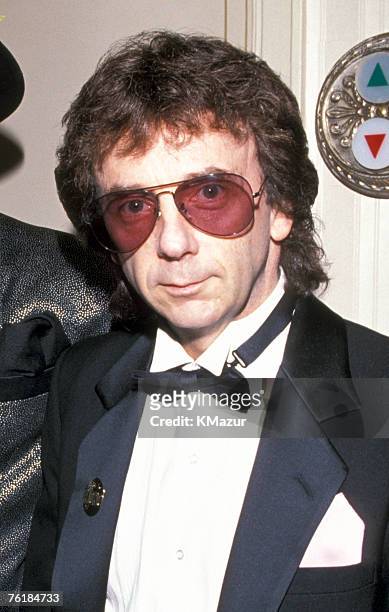 Phil Spector photographed during the Rock and Roll Hall of Fame induction ceremony in 1989.