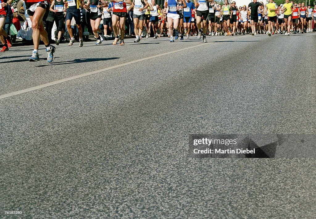 Runners in a marathon