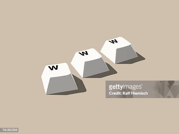 three 'w' computer keys - keypad stock-grafiken, -clipart, -cartoons und -symbole