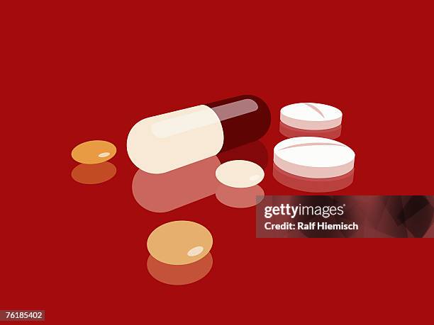 illustrations, cliparts, dessins animés et icônes de pills, capsules and tablets - abus de stupéfiants