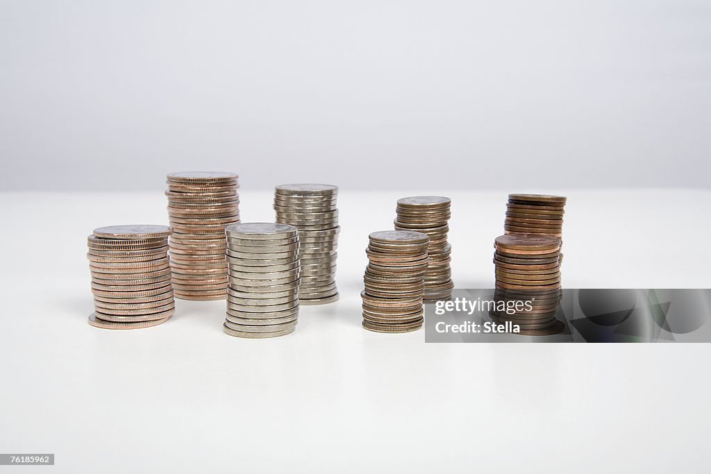 Stacks of coins