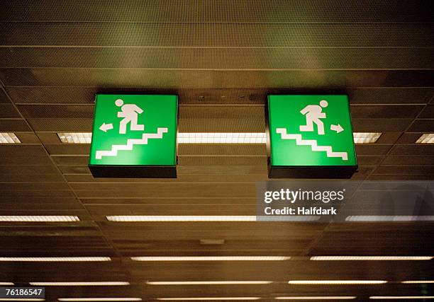 Mons Exit Sign 135 Illuminated Emergency Exit Signs Stock Photos, High-Res Pictures ...