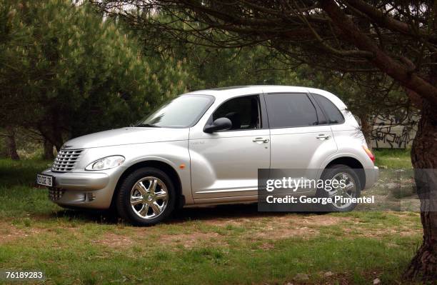 Director Maurice Dwyer leads the cast and crew in his production of "Cop Block" featuring the Chrysler PT Cruiser at the 2002 Cannes - Chrysler...