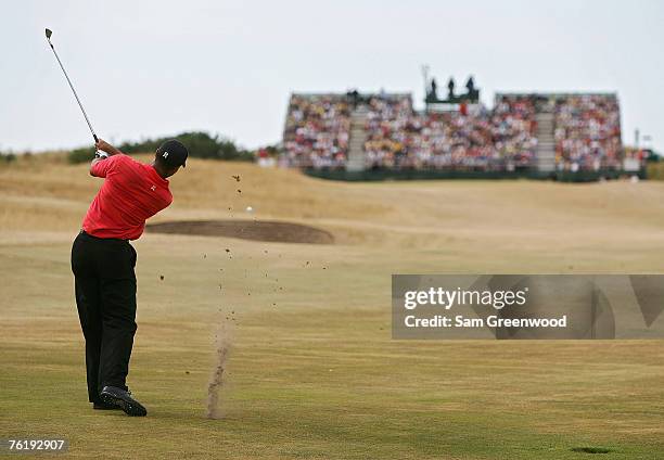 Tiger Woods during the final round of the 135th Open Championship at Royal Liverpool Golf Club in Hoylake, Great Britain on July 23, 2006.