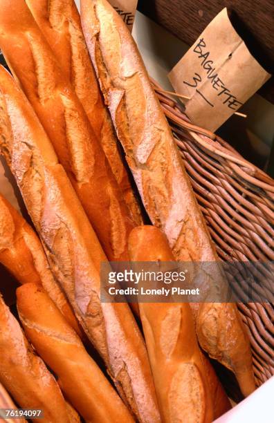 baguettes at fratelli paradiso, daringhurst, sydney, new south wales, australia, australasia - lonely planet collection stock-fotos und bilder