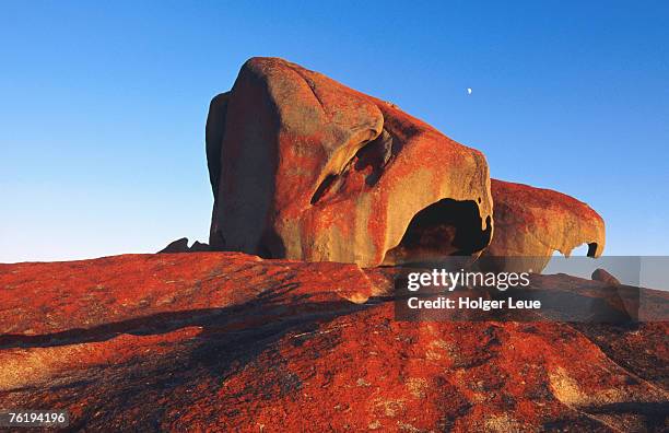 remarkable rocks, sunrise, flinders chase national park, south australia, australia, australasia - kangaroo island stock pictures, royalty-free photos & images