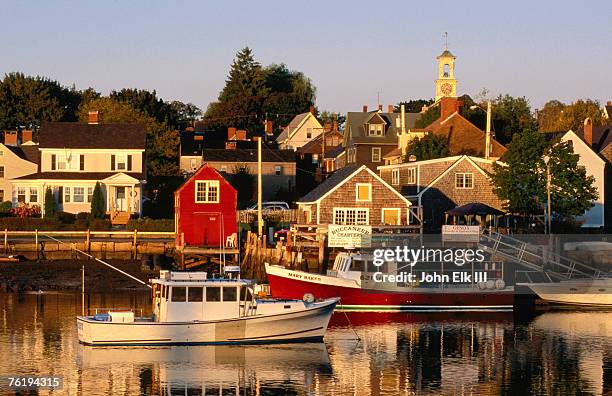 south end, harbor and houses, portsmouth, new hampshire, united states of america, north america - new hampshire stock pictures, royalty-free photos & images