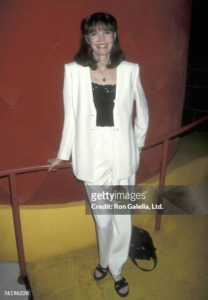 Actress Barbara Feldon attends the "Renee Taylor's and Joe Bologna's 32nd Wedding Anniversary" on August 11, 1997 at Comedy Nation Restaurant in New...