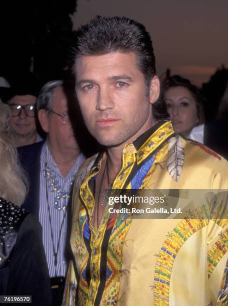 Country Singer Billy Ray Cyrus attends the 43rd Annual SHARE Boomtown Party on May 4, 1996 at CBS Television City in Los Angeles, California.