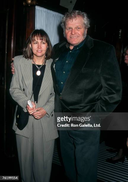 Actor Brian Dennehy and wife Jennifer Arnott attending the opening night of "Translations" on March 19, 1995 at the Plymouth Theater in New York...