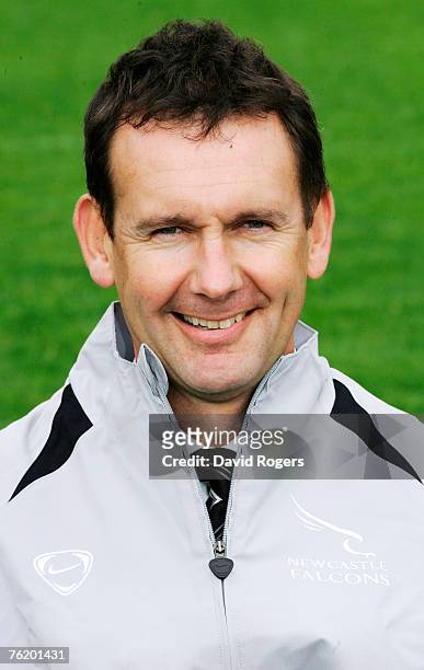 Portrait of Graeme Wilkes, Team Doctor of Newcastle Falcons taken at the photocall held at Kingston Park on August 20, 2007 in Newcastle, England.