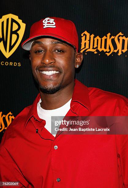 Jackie Long arrives for Talib Kweli's "Ear Drum" release party held at One Sunset on August 20, 2007 in Los Angeles, California.