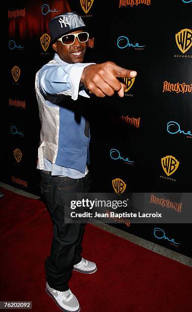 Talib Kweli arrives for Talib Kweli's "Ear Drum" release party held at One Sunset on August 20, 2007 in Los Angeles, California.