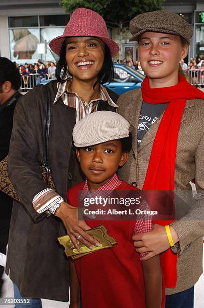 Victoria Rowell, daughter Maya and son Jasper