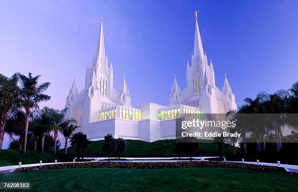 mormon temple, la jolla, san diego, california, united states of america, north america - モルモン教 ストックフォトと画像