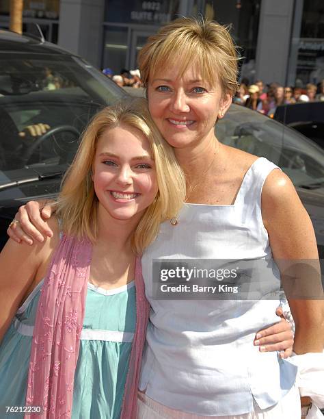 Actress AnnaSophia Robb and her mother Janet Robb arrive at the "Nancy Drew" World Premiere held at Grauman's Chinese Theatre on June 9, 2007 in...