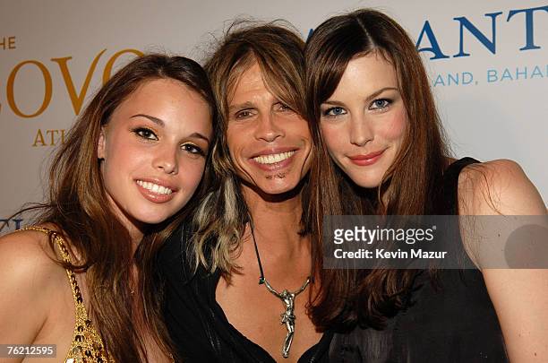 Chelsea Tallarico, her father Steven Tyler and daughter Liv Tyler.