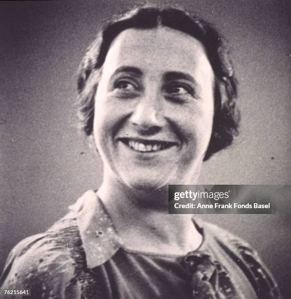Passport photograph of Anne Frank's mother Edith taken from Anne's photo album, Amsterdam, Holland, May 1935.