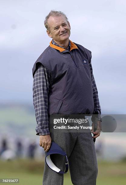 Bill Murray during the second round of 2006 Alfred Dunhill Links Championship on the old course at St. Andrews, Scotland on October 6, 2006.