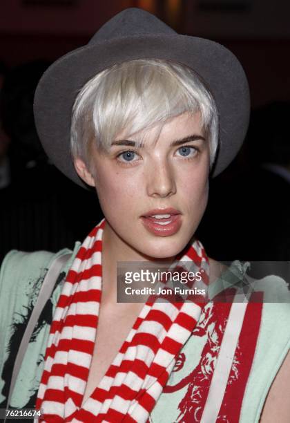 Agyness Deyn attends the Westfield London & British Fashion Council Fashion Forward Party at the Haymarket Hotel in London, Great Britain on July 17,...