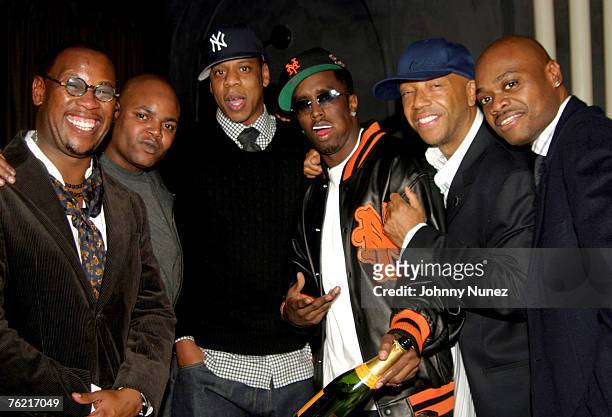 Andre Harrell, Harve Pierre, Jay-Z, Sean "P.Diddy" Combs, Russell Simmons and Phil Robinson