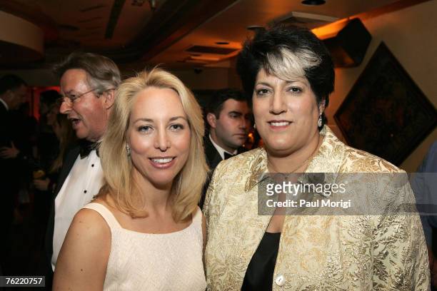 Valerie Plame and Tammy Haddad at Capitol File Magazine's White House Correspondents Dinner after-party at Cafe Milano
