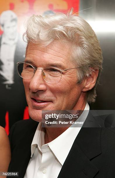 Actor Richard Gere attends the New York Premiere of "The Hunting Party" at the Paris Theater on August 22, 2007 in New York City.