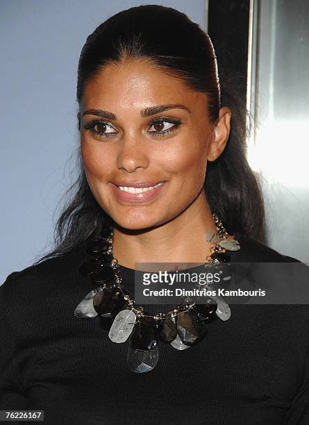 Designer Rachel Roy arrives during the premiere of "The Hunting Party" at the Paris Theater on August 22, 2007 in New York City.